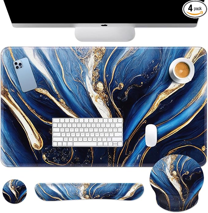 Blue and Gold Marble