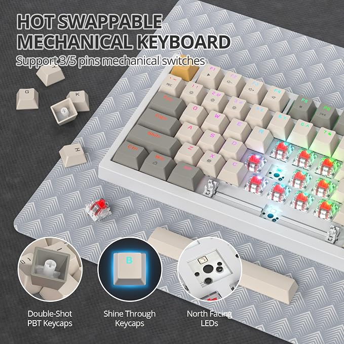 82 Beige Grey/Red Switch