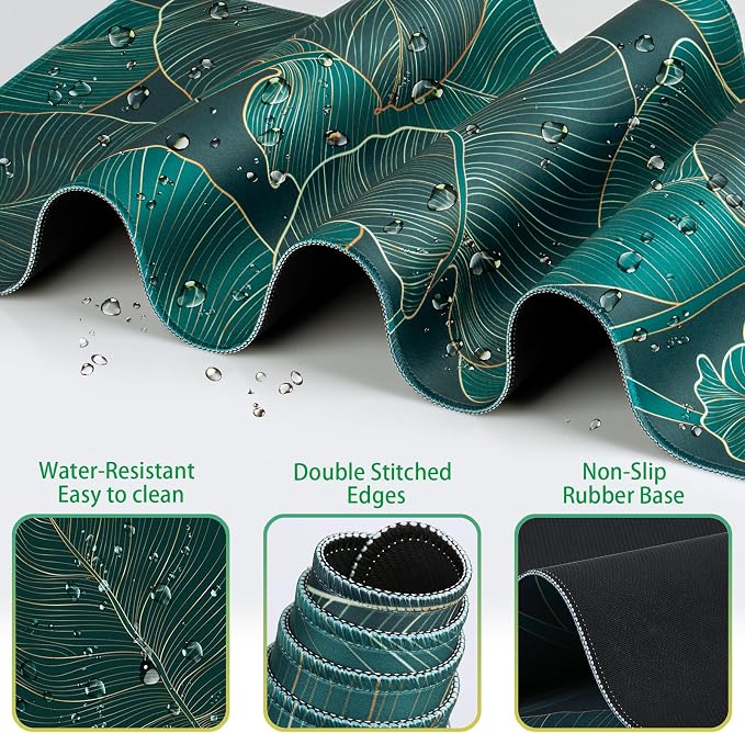 Golden Green Palm Leaves