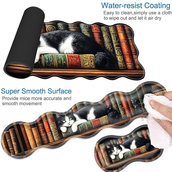 13 Cat on Bookshelf