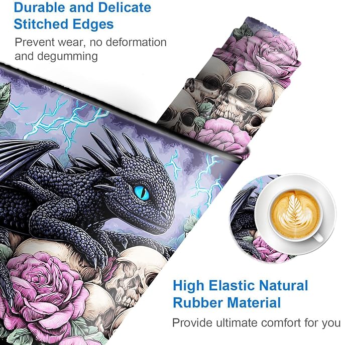 Dragon With Roses Skulls-2-30