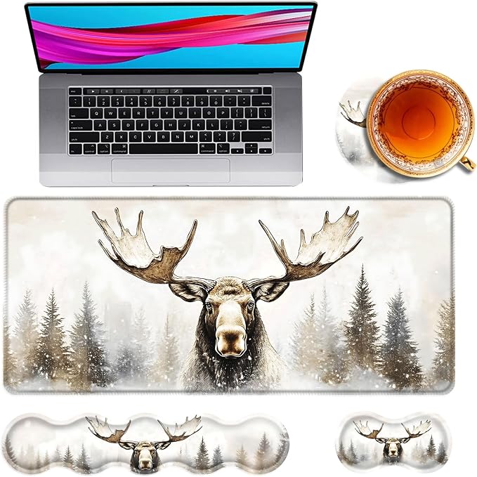Deer in Snowy Forest