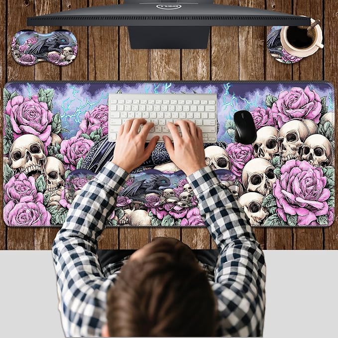 Dragon With Roses Skulls-2-30
