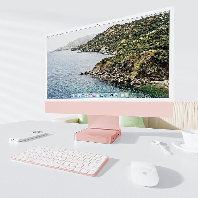 imac usb c hub-pink