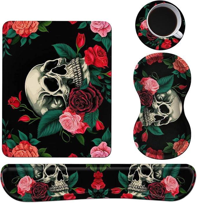 Rose Flower Skull