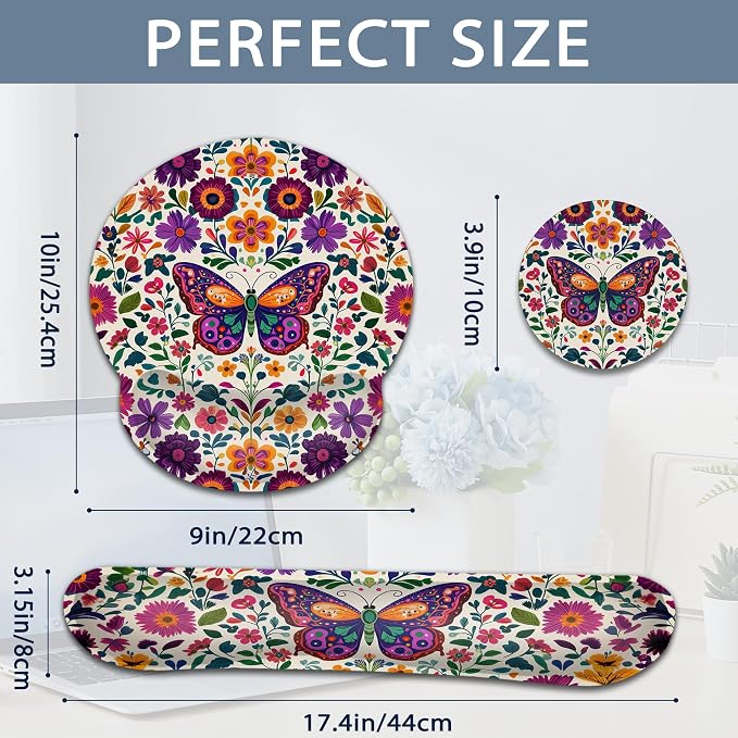 Vintage Floral Butterfly