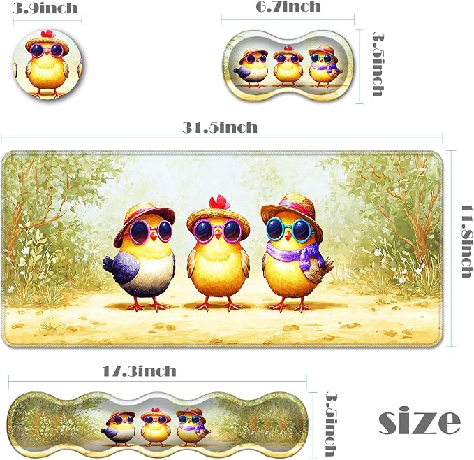 Cute Chickens With Hats-2-1