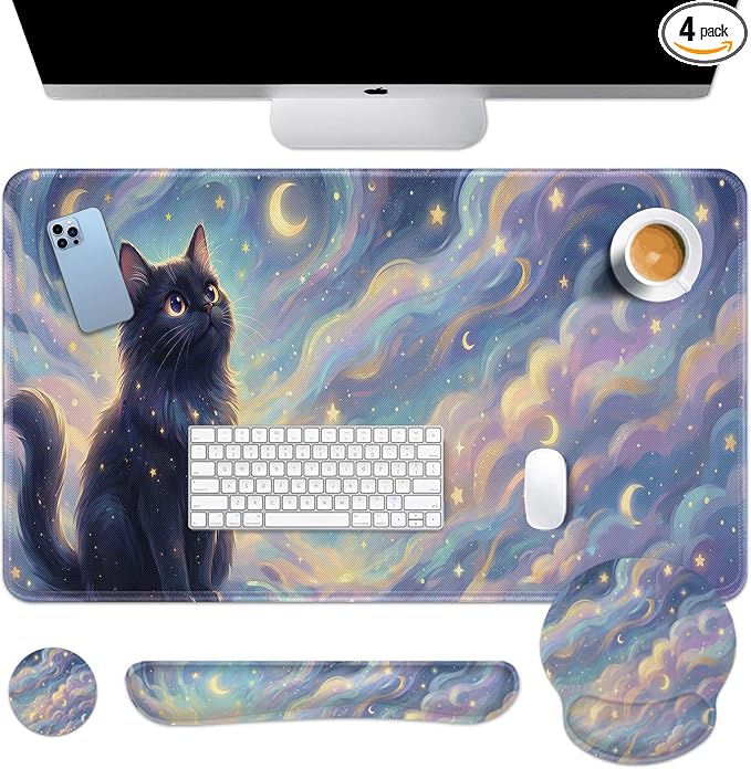 Starry Clouds and Cat