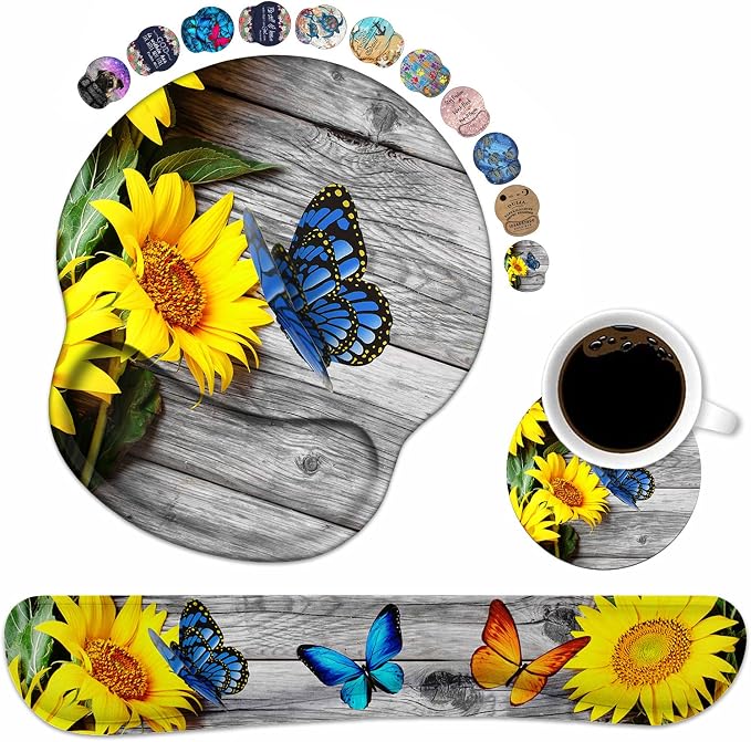 Sunflower and Purple Butterfly