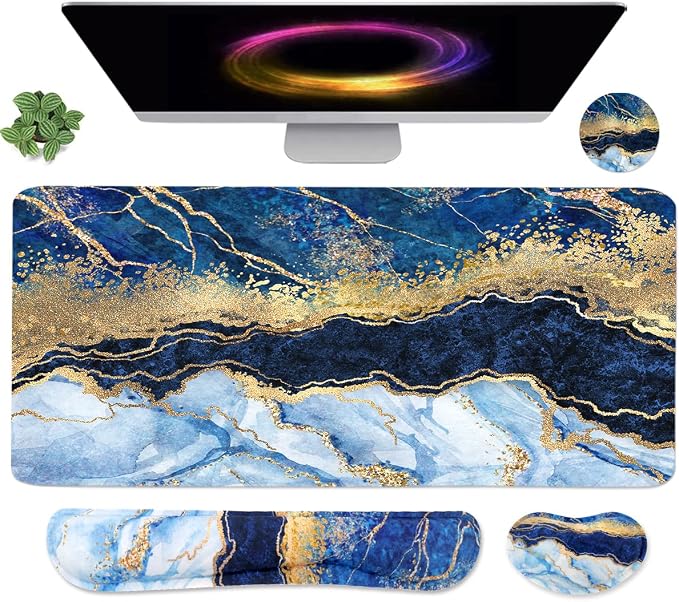 Blue Gold Marble