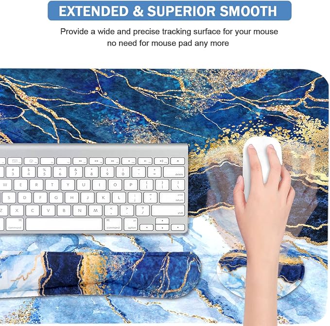 Blue Gold Marble