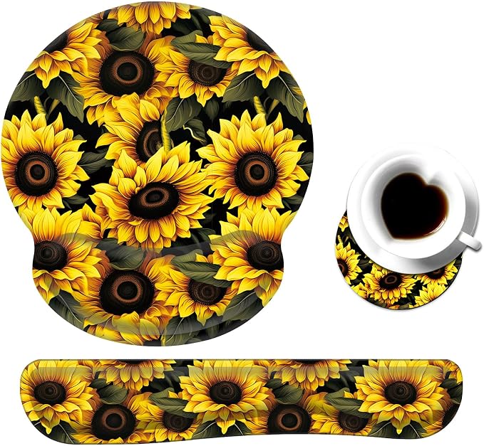Vintage Floral Cute Yellow Sunflowers
