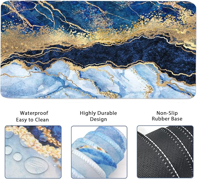 Blue Gold Marble