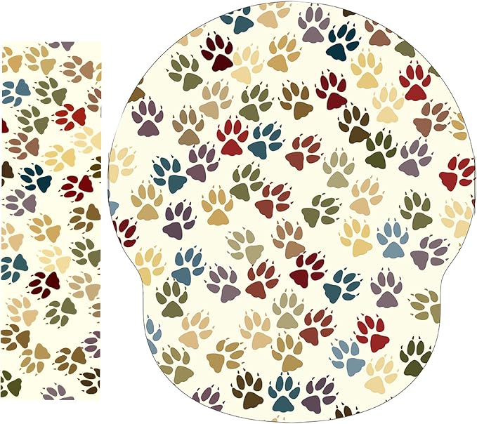 Colored Dog Footprints