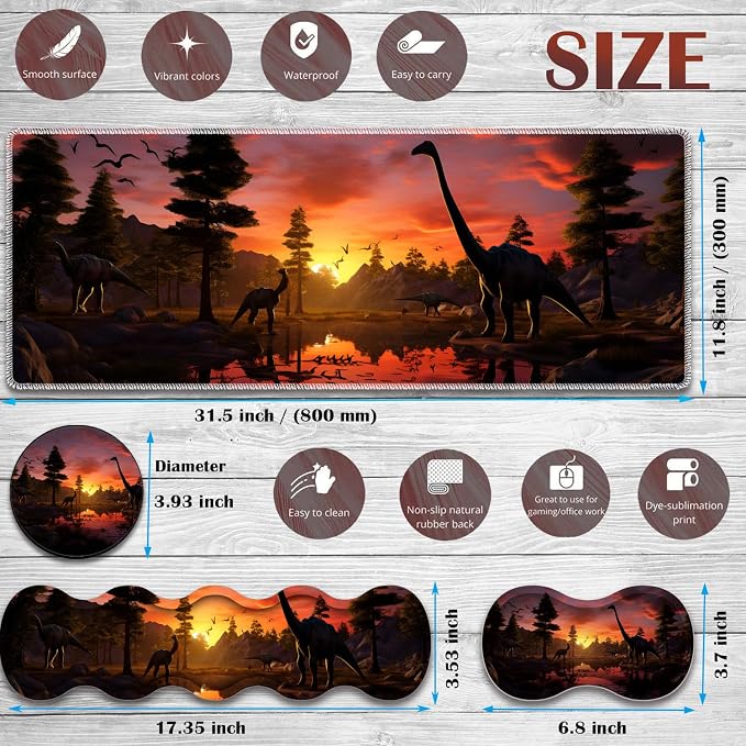 Dinosaur Forest at Sunset