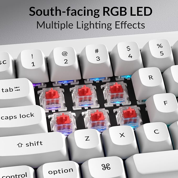 White (Gateron G Pro Red Switch)
