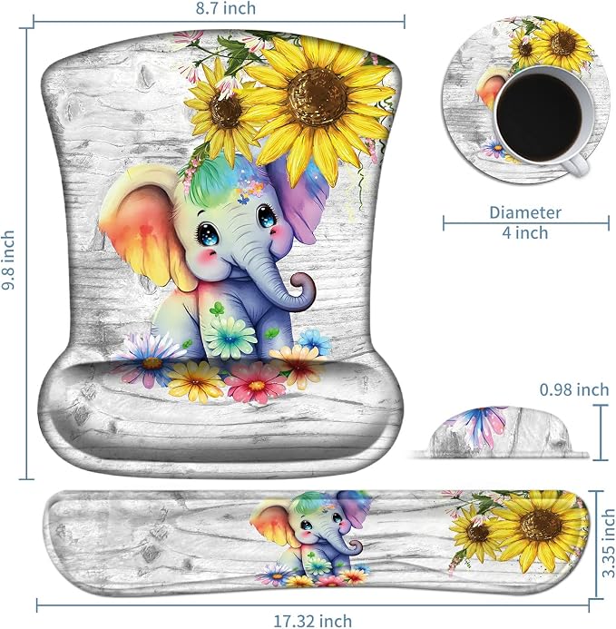 Cute Elephant Sunflower