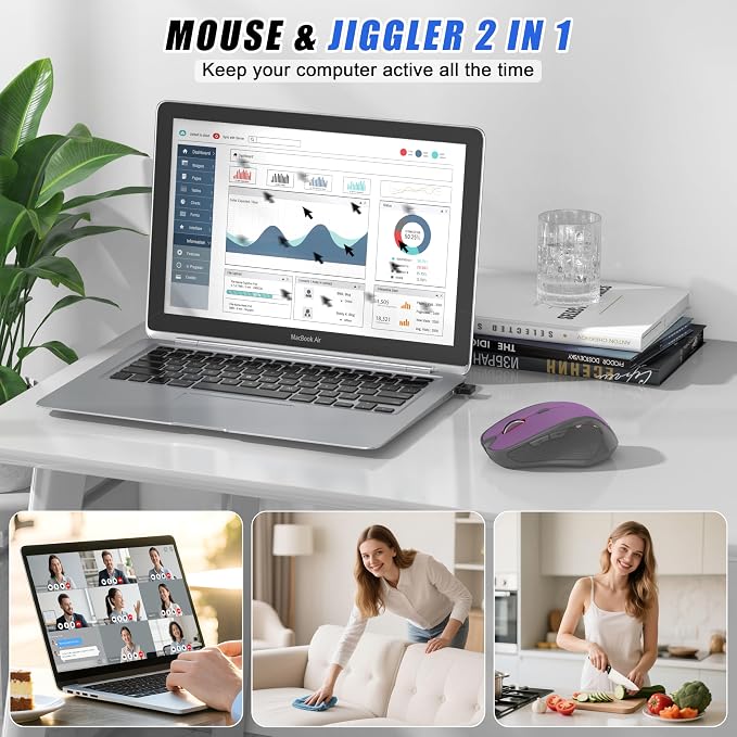 Bluetooth Wireless Mouse (Purple)