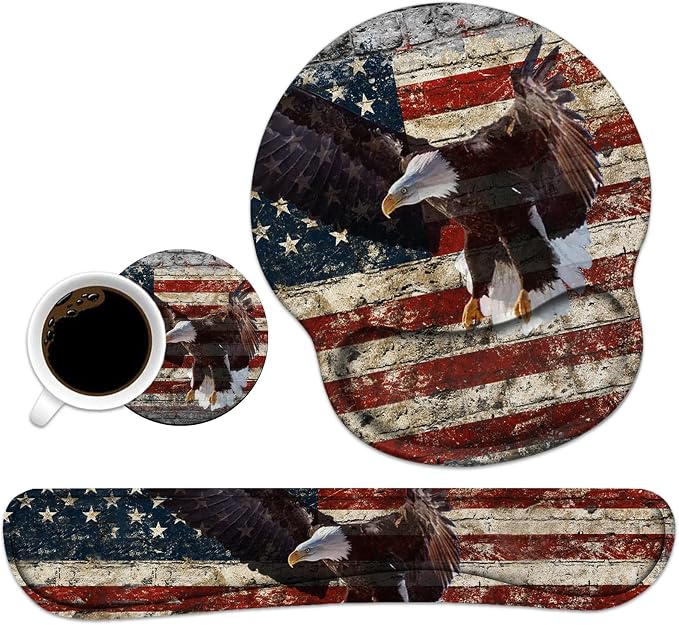 Military Wall Graffiti Usa Flag Bald Eagle