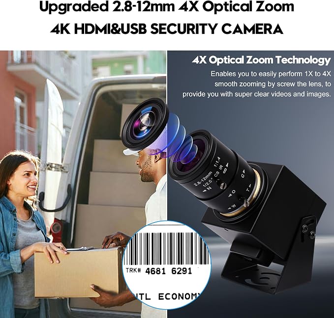 2.8-12mm 4X zoom lens