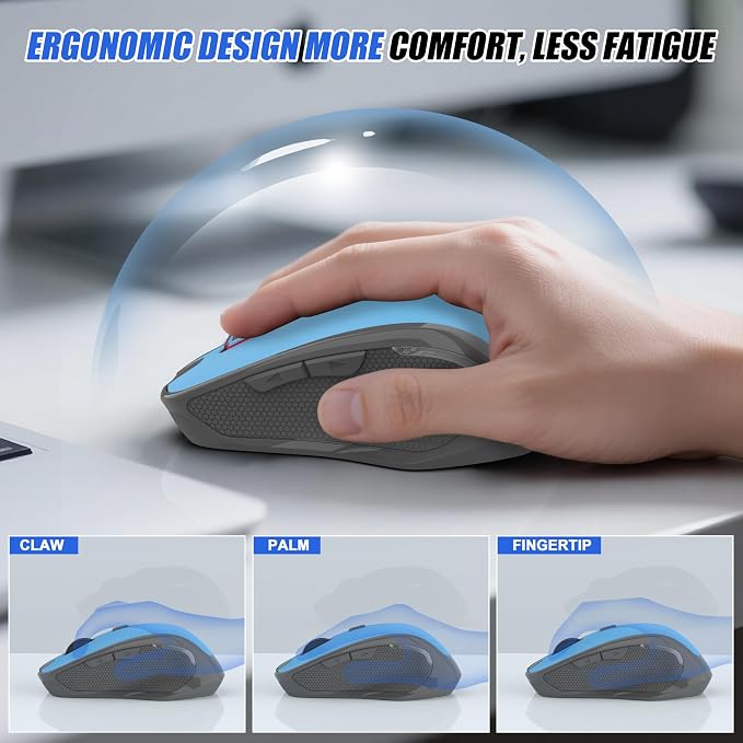 Bluetooth Wireless Mouse (Blue)