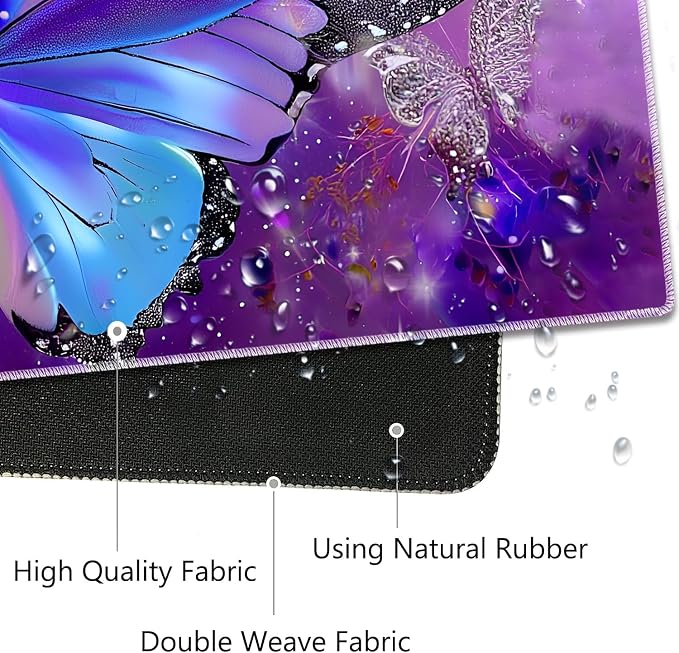 Blue Butterfly Purple Background