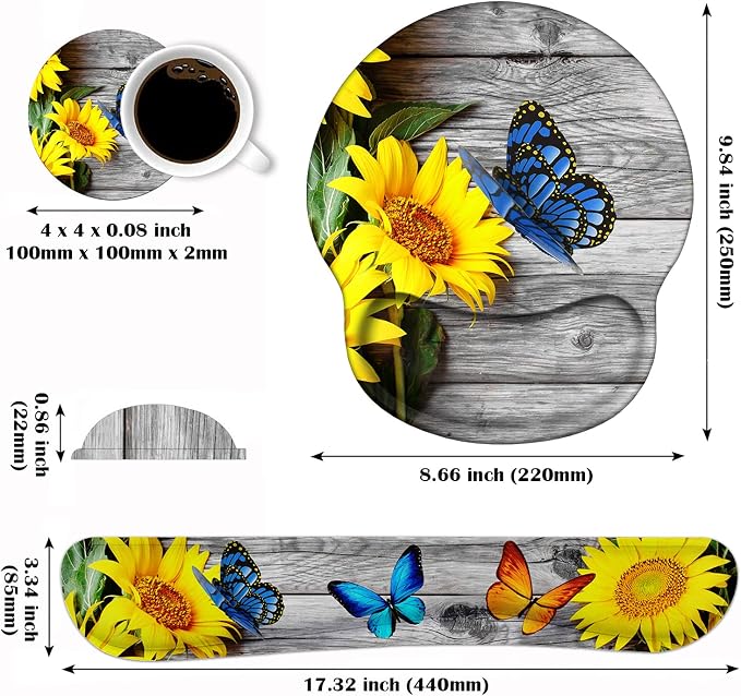 Sunflower and Purple Butterfly
