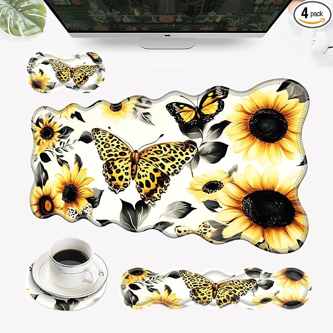 3 Sunflower and Butterflies