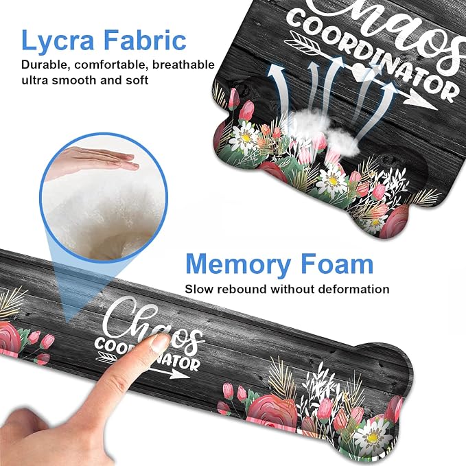 Chaos Coordinator Quotes Colored Floral Wreath Print