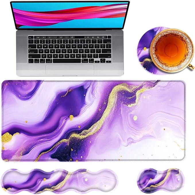 Purple and Gold Marble