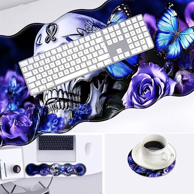 16 Skull and Butterflies