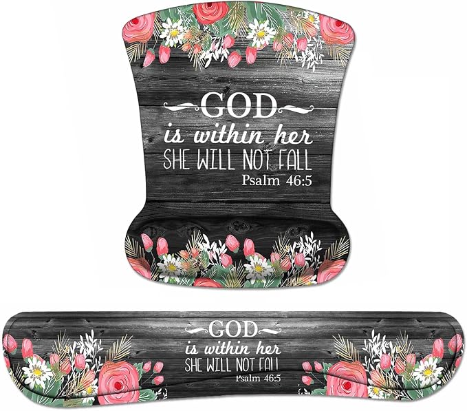 Floral Quote Bible Verses Psalm 46:5