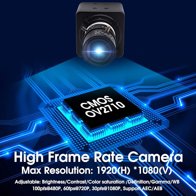 2MP 2.8-12mm Zoom Lens(100fps@480P)