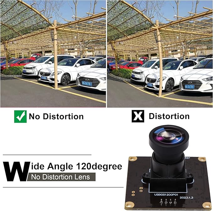120degree No Distortion Lens