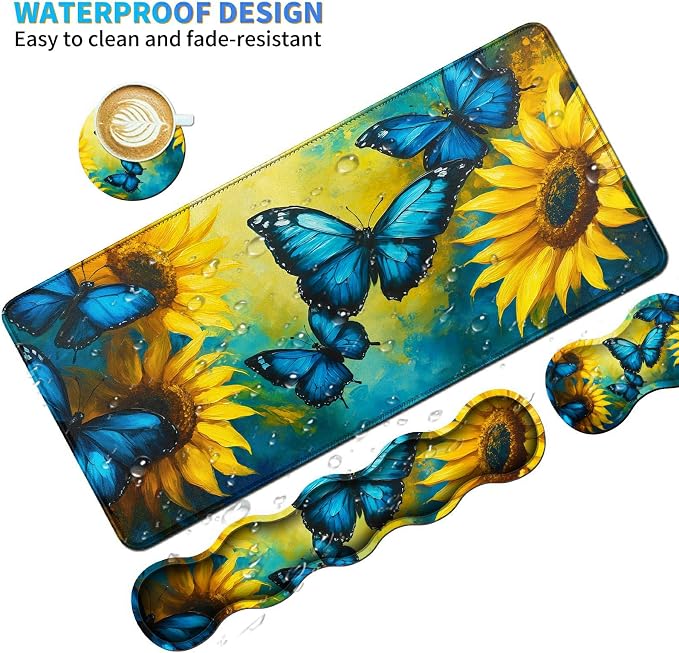 Blue Butterfly Sunflower