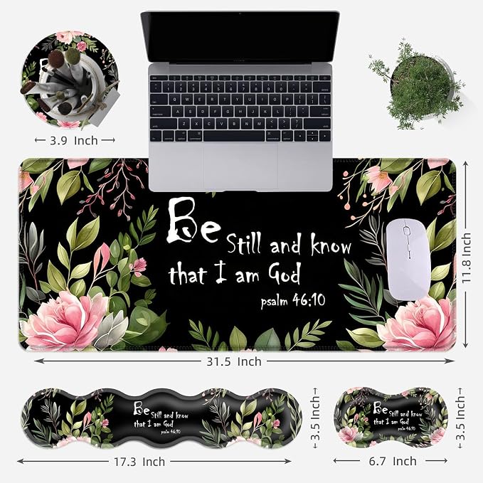 Flower Bible Verse Psalm 46:10