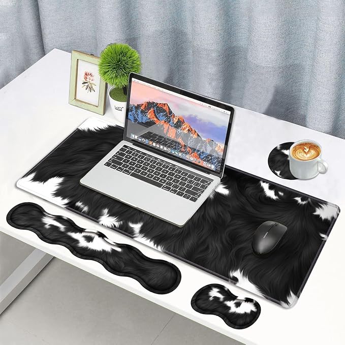 Black and White Cow Print