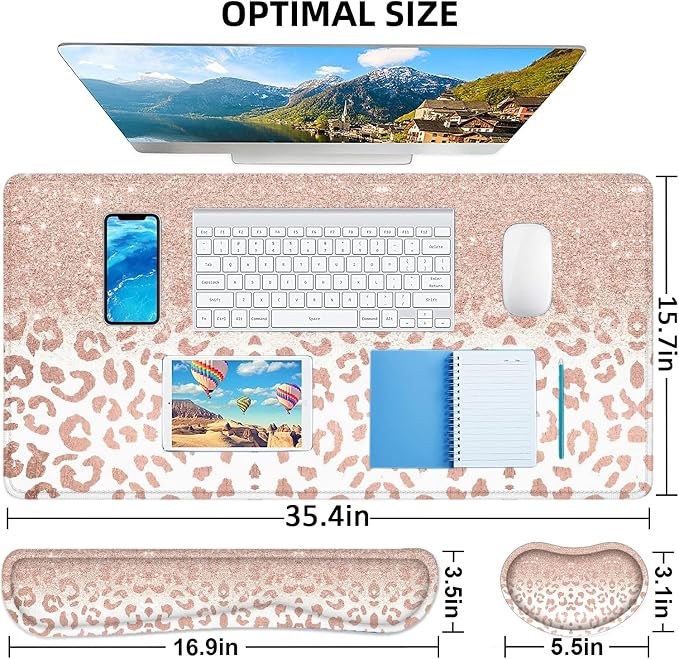 4Pcs-Rose Gold Leopard