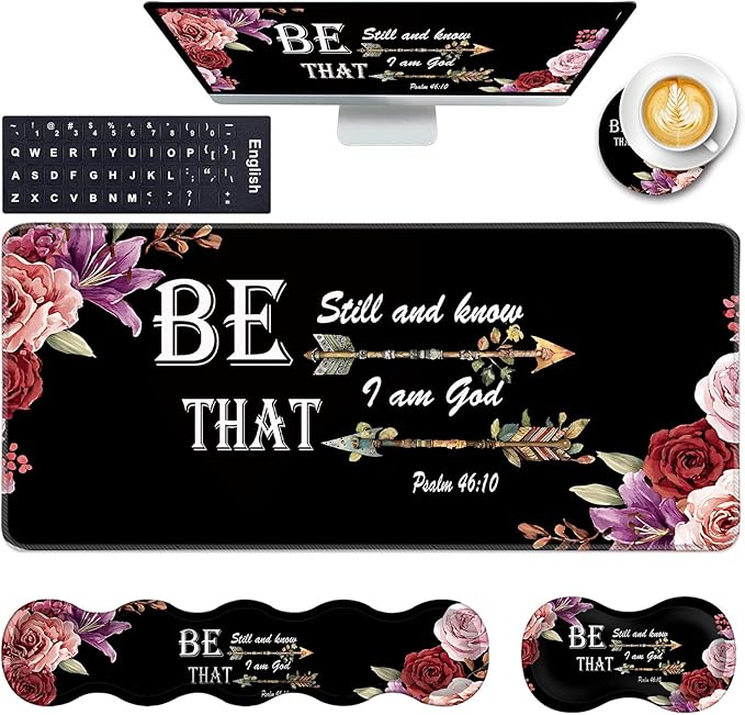 Bible Verse Psalm 46-10 Adorable Peony Flower