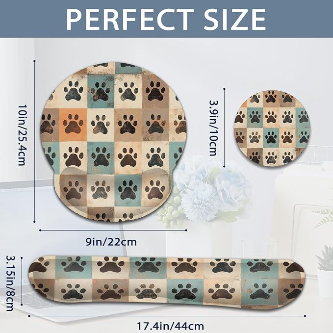 Cute Paw Print Vintage