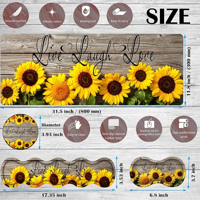 Sunflower Quote Live Love Laugh