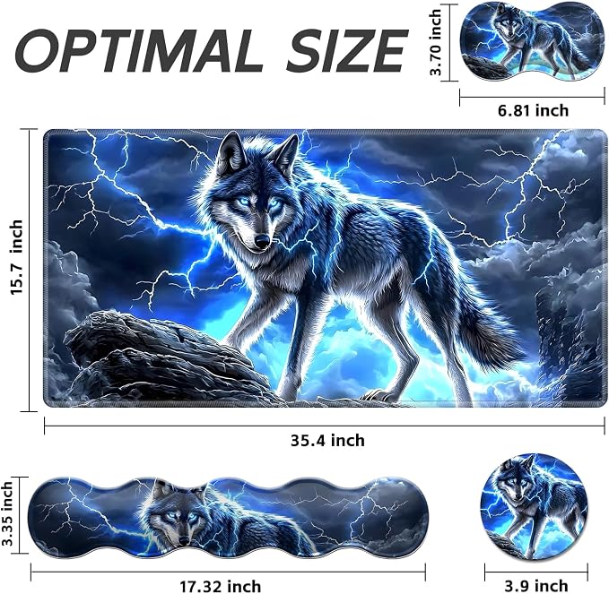Majestic Blue Wolf