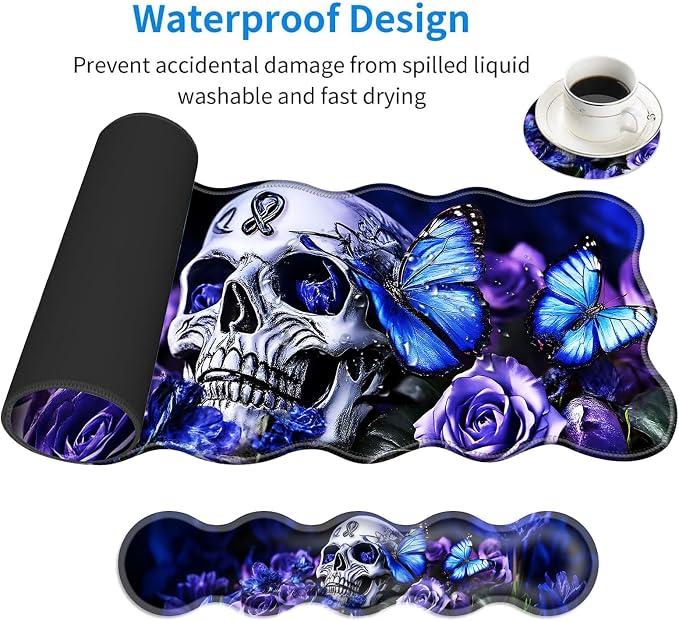16 Skull and Butterflies