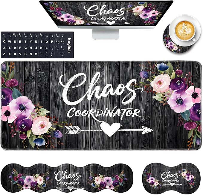 Chaos Coordinator Quotes Vintage Watercolor Floral