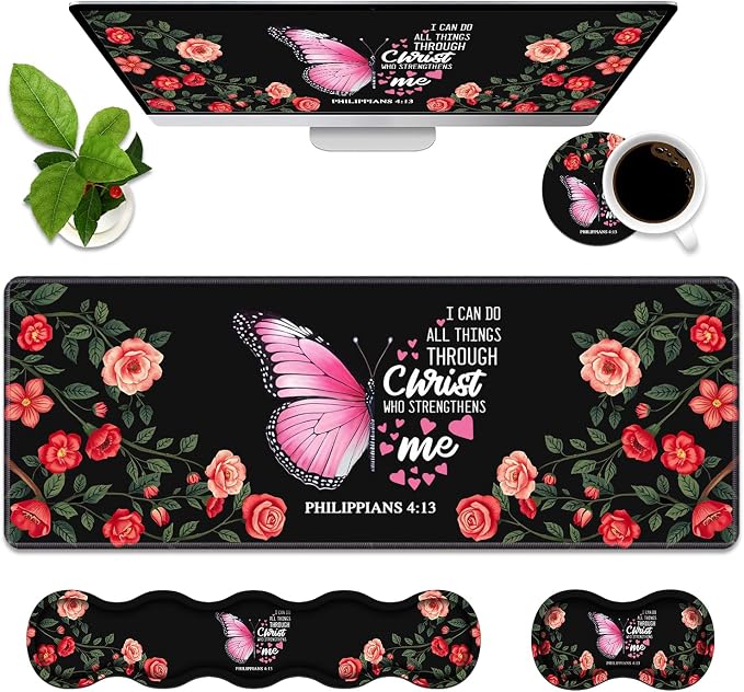 Floral Butterfly Bible Verse Philippians 4:13