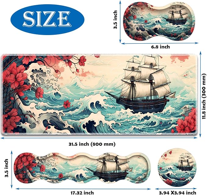 Pirate Ship Landscape Pattern