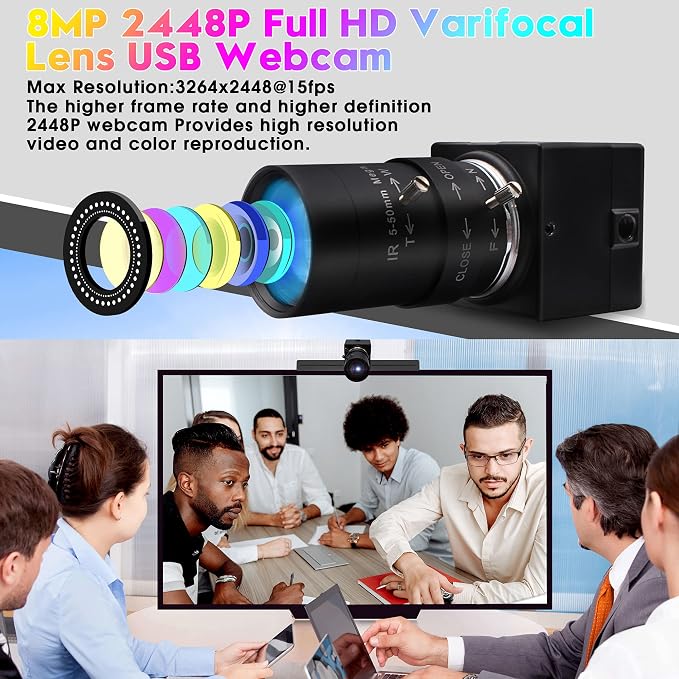 8MP 5-50mm Varifocal Camera