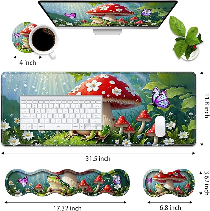 Frog Mushroom Butterfly