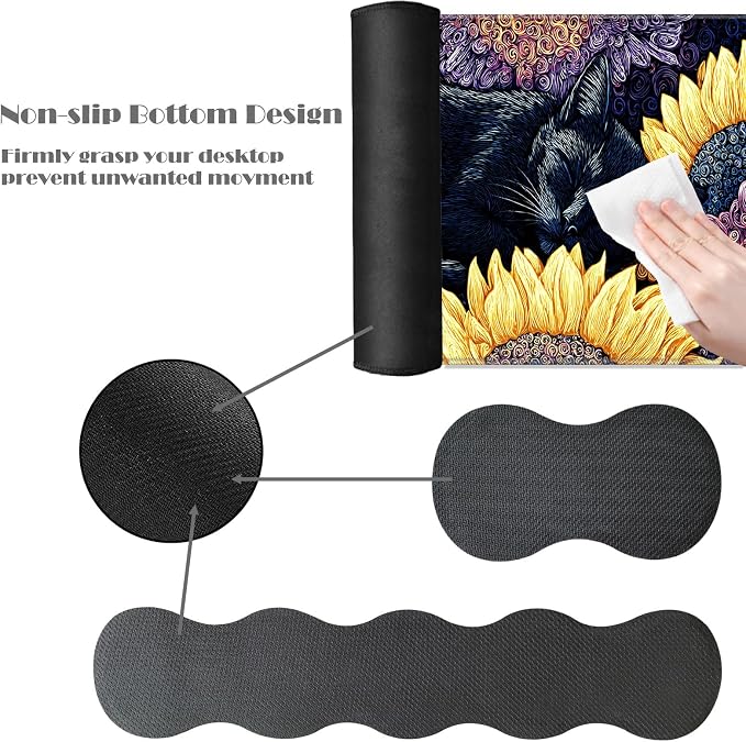 Black Cat With Sunflowers-2-28