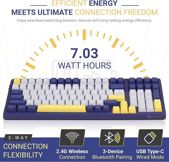 Red Switch-Dark Blue & Yellow